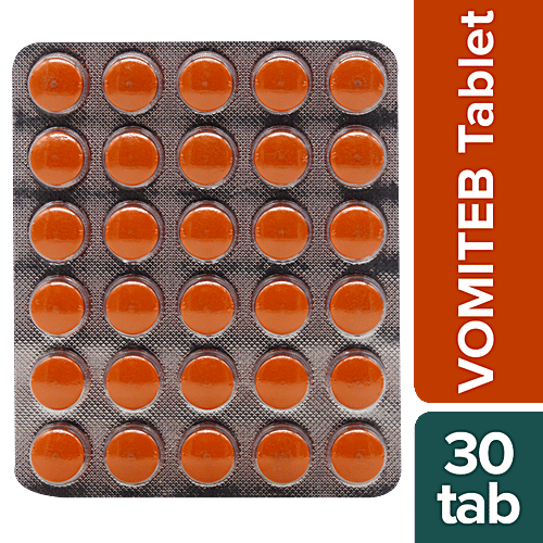 Buy Charak VOMITEB Tablet Safe & Effective Herbal Antinauseant
