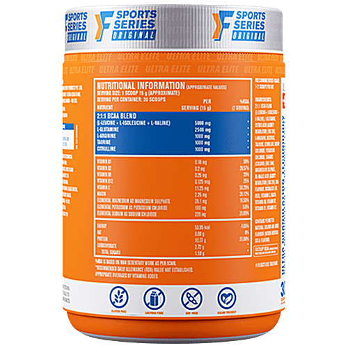 Fast&Up BCAA Intra Training With Muscle Activation Complex - Blueberry Flavour, 450 g Jar