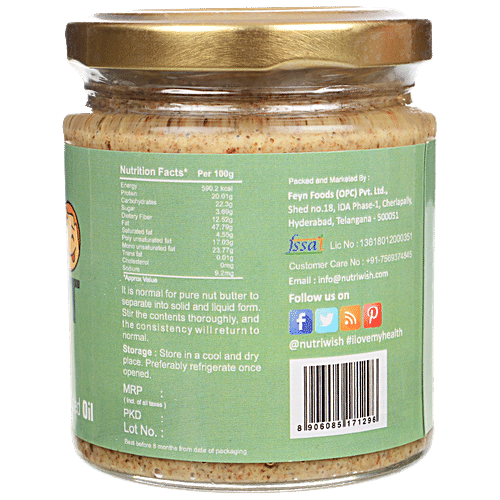 Buy Nutriwish Super Nut Butter with Chia & Flax Seeds Online at Best