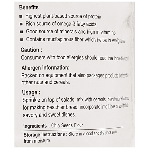 NUTRIWISH Chia Seeds Flour, 500 g  