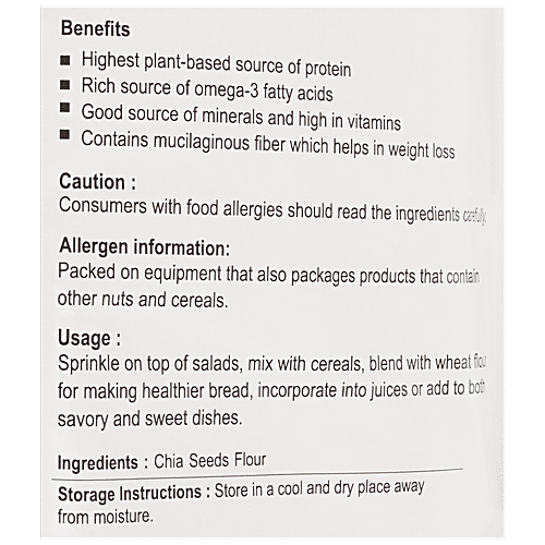 Nutriwish Chia Seeds Flour, 1 kg  Rich Source Of Omega 3