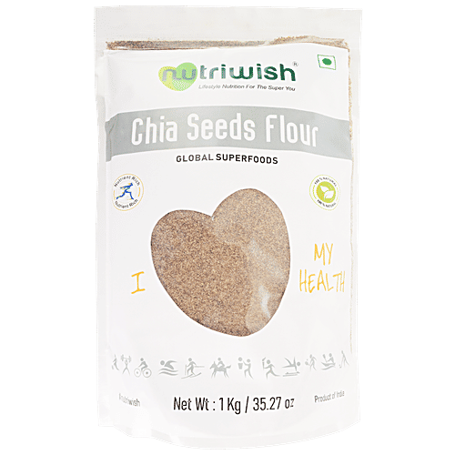 Nutriwish Chia Seeds Flour, 1 kg  Rich Source Of Omega 3