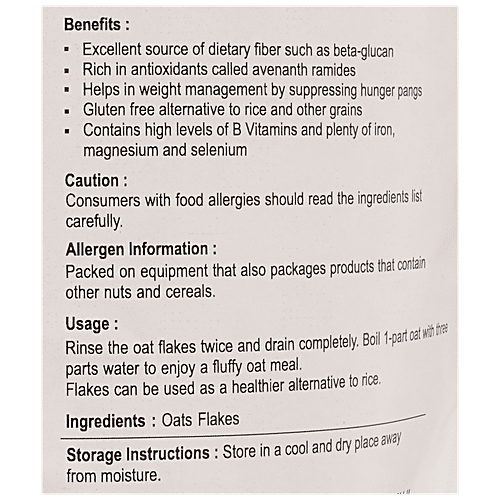 NUTRIWISH Oat Flakes, 500 g  
