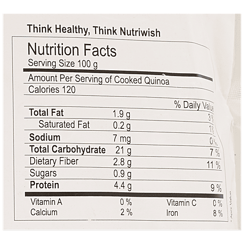 Nutriwish Quinoa Flour, 1 kg Gluten Free