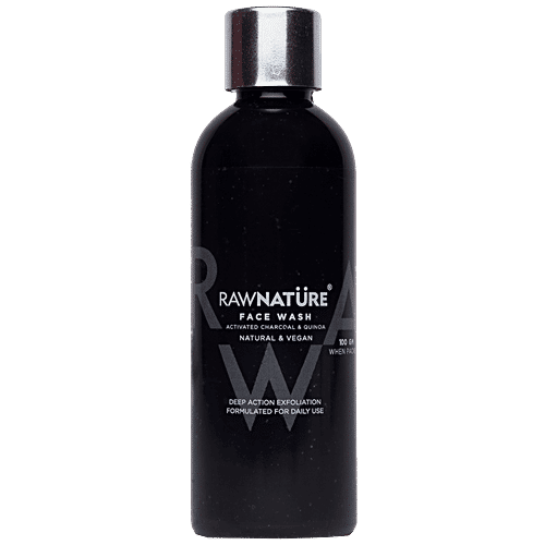 RawNature Activated Charcoal & Quinoa Face Wash, 100 g  