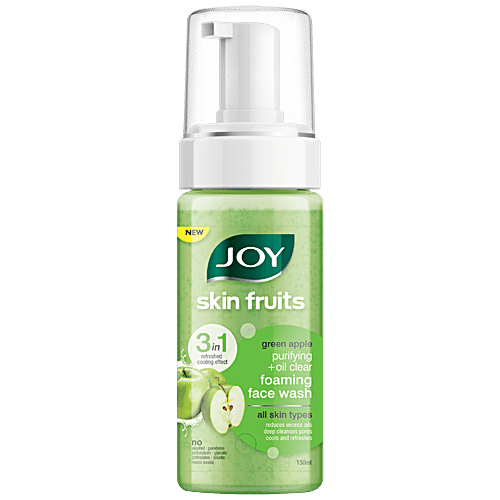 Buy Joy Skin Fruits Foaming Face Wash Green Apple Purifying + Oil