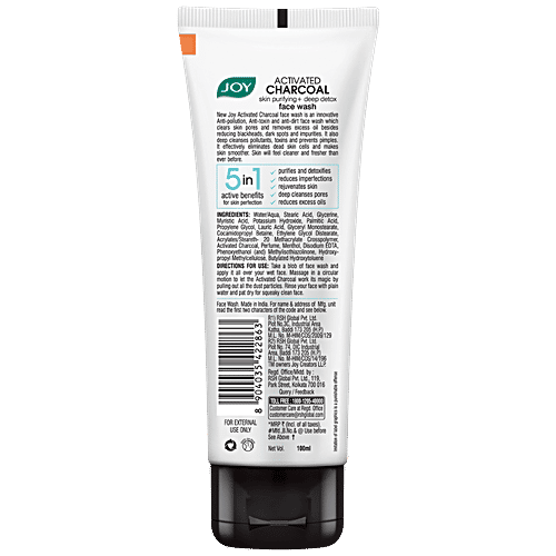 Buy Joy Skin Purifying + Deep Detox Face Wash Activated Charcoal, 5