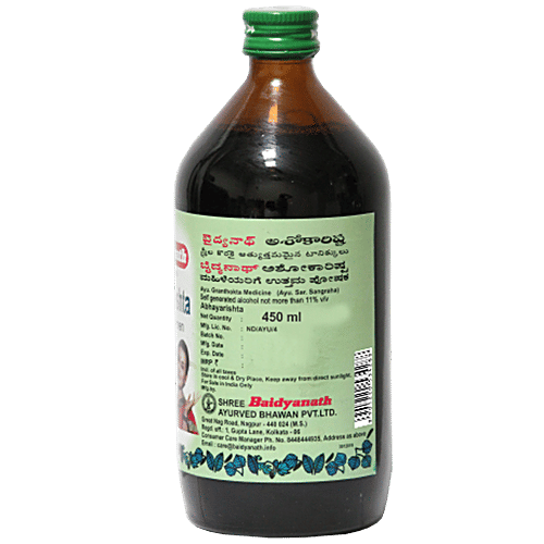 Baidyanath Ashokarishta Asava Kadha - For Menstrual Issues In Women, 450 ml