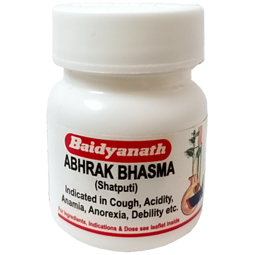 Buy Baidyanath Nagpur Abhrak Bhasma (Shatputi) For Cough, Cold Online