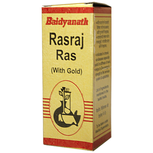 Baidyanath Nagpur Rasraj Ras Gold - Neuro Care Tablets, 10 pcs  