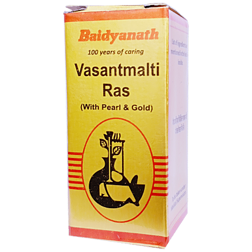Buy Baidyanath Nagpur Vasant Malti Ras With Gold For Dry Cough Online