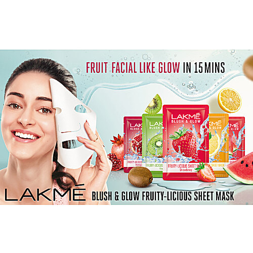 Buy Lakme Blush & Glow Pomegranate Sheet Mask Online at Best Price of