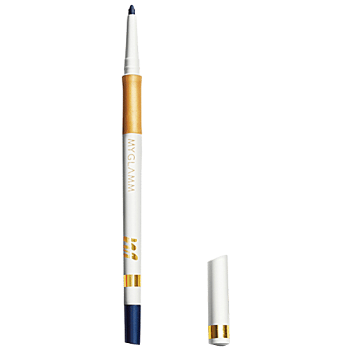 MyGlamm Jet Set Eyes - Kajal Eyeliner, Waterproof, Smudge Proof, Twist Pencil Design, 0.35 g Bleu 