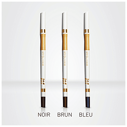 MyGlamm Jet Set Eyes - Kajal Eyeliner, Waterproof, Smudge Proof, Twist Pencil Design, 0.35 g Bleu 