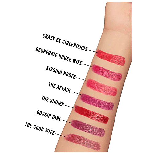 MyGlamm Lit Satin Matte Lipstick - Desperate Housewives, 4.5 g  