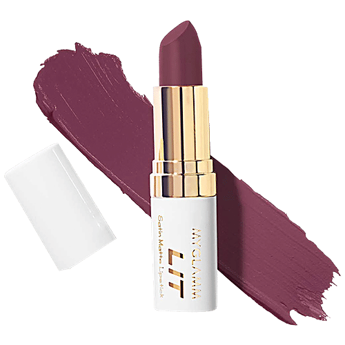 MyGlamm Lit Satin Matte Lipstick - Pretty Little Liars, 4.5 g  