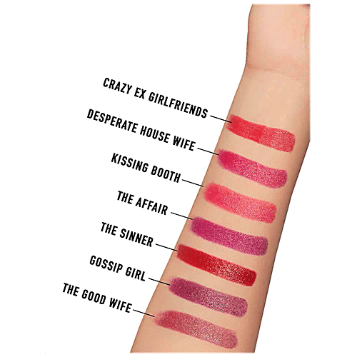 MyGlamm Myglamm Lit Satin Matte Lipstick - The Good Wife, 4.5 gm  