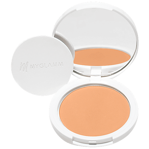 MyGlamm Lit Radiant Matte Compact Powder - Snatched, 9 g  