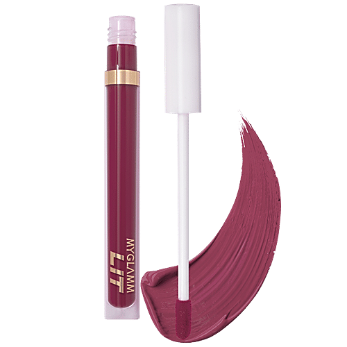 MyGlamm Lit Liquid Matte Lipstick - Slow Fade, 3 g  