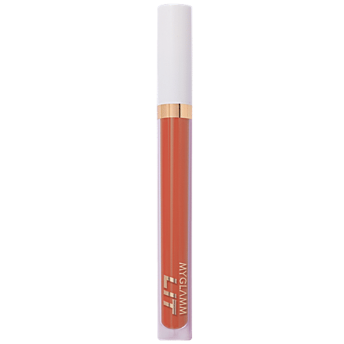 MyGlamm Lit Liquid Matte Lipstick - Hook Up, 3 g  
