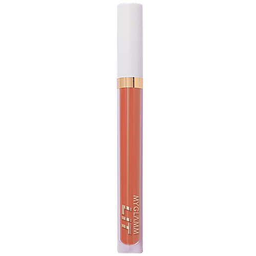 MyGlamm Lit Liquid Matte Lipstick - Stashing, 3 g  