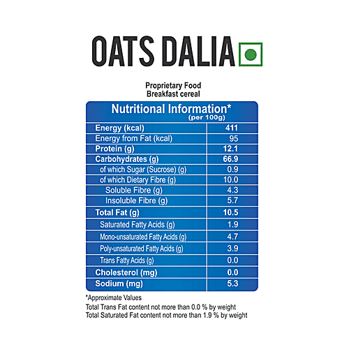 Buy Patanjali Oats Dalia Online at Best Price of Rs 65 bigbasket