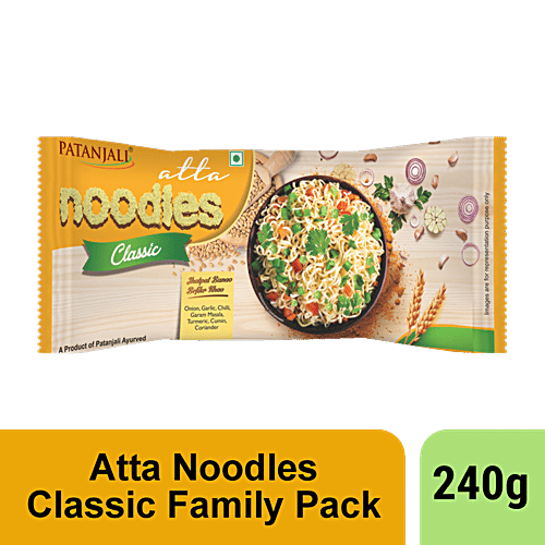 Patanjali Classic Atta Noodles, 240 g  Zero Trans Fat