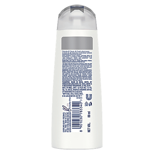 Dove Anti-Dandruff Solutions - Dandruff Clean & Fresh Shampoo, 80 ml  