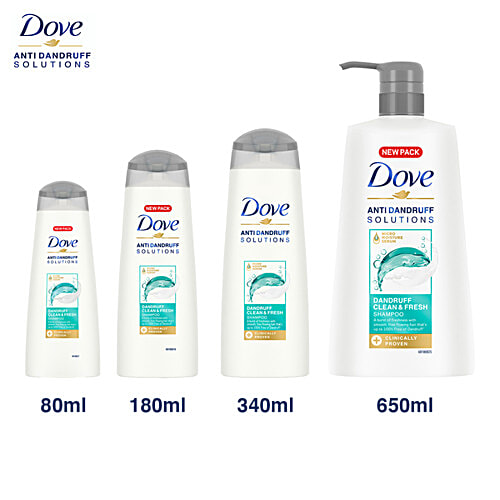 Dove Anti-Dandruff Solutions - Dandruff Clean & Fresh Shampoo, 650 ml  