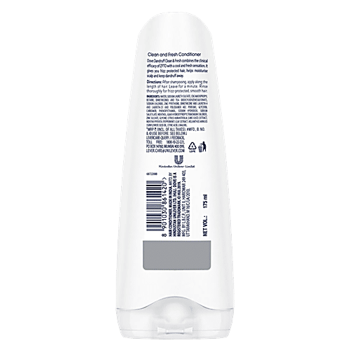 Dove Anti-Dandruff Solutions Clean & Fresh Conditioner, Moisture Lock System, 175 ml