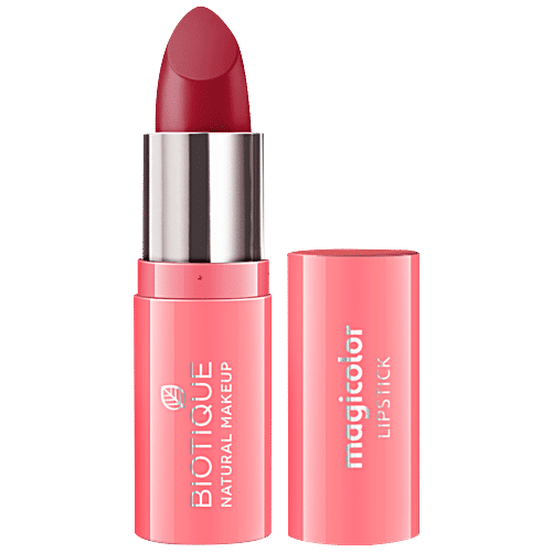 Biotique Natural Makeup Magicolor Lipstick - Fire Me Up, 4.2 g  