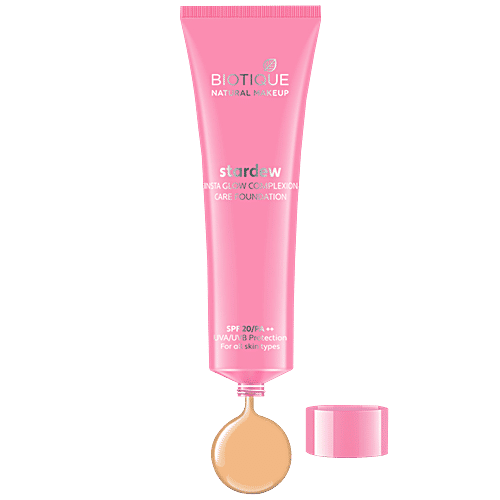 Biotique Natural Makeup Stardew Insta Glow Foundation - Vanilla, 30 ml  