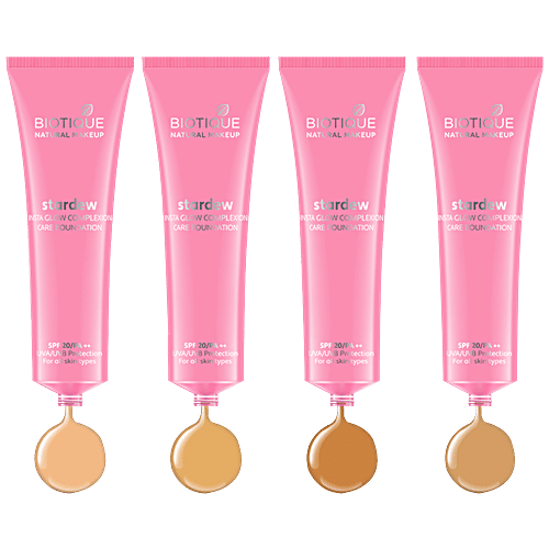 Biotique Natural Makeup Stardew Insta Glow Foundation - Vanilla, 30 ml  