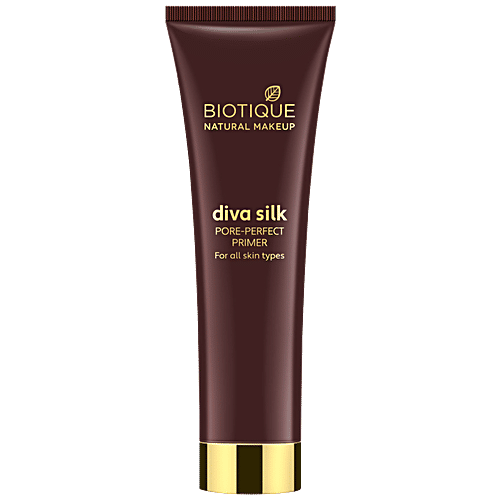 Biotique Natural Makeup Diva Silk Pore Perfect Primer, 30 ml  
