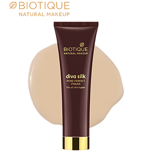 Biotique Natural Makeup Diva Silk Pore Perfect Primer, 30 ml  
