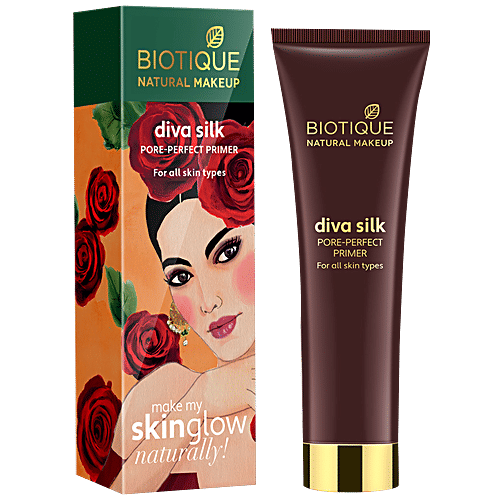 Biotique Natural Makeup Diva Silk Pore Perfect Primer, 30 ml  