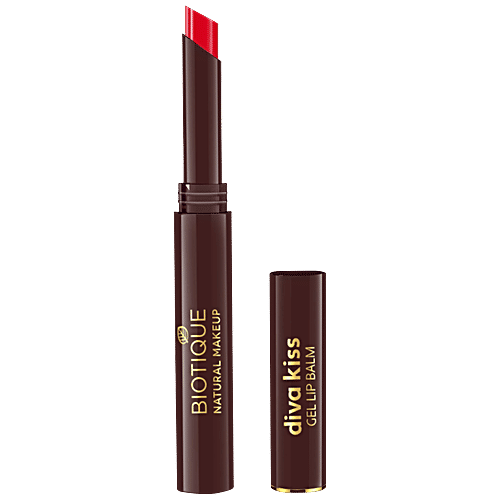 Biotique Natural Makeup Diva Kiss Gel Lip Balm - Watermelon Quench, 2 g  