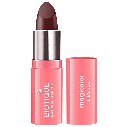 Biotique Natural Makeup Magicolor Lipstick - Nudge Fudge, 4.2 g  