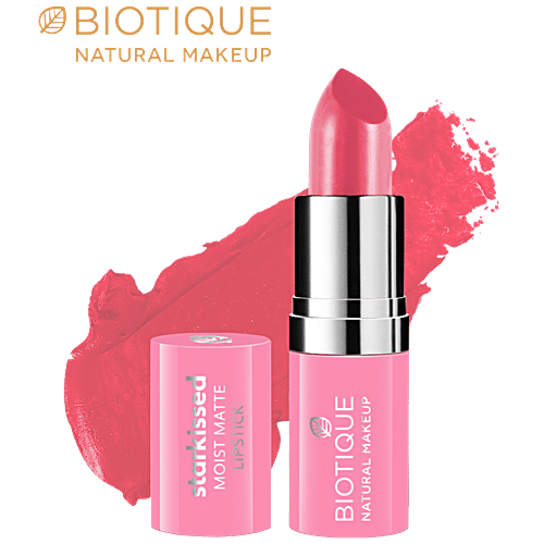 Biotique Natural Makeup Starkissed Moist Matte Lipstick - Cover Girl, 4.2 g  