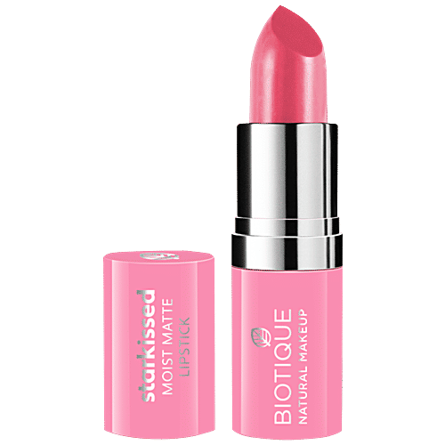 Biotique Natural Makeup Starkissed Moist Matte Lipstick - Cover Girl, 4.2 g  