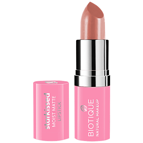 Biotique Natural Makeup Starkissed Moist Matte Lipstick - Island Kiss, 4.2 g  