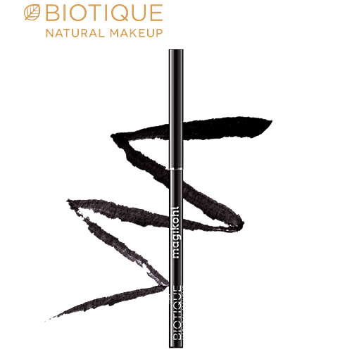Biotique Natural Makeup Magikhol With Almond Oil - Ebony Black, 0.35 g  