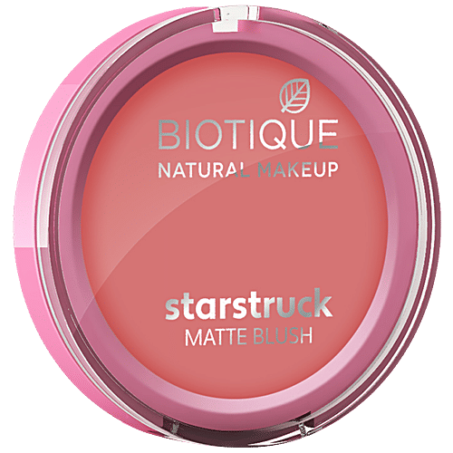 Biotique Natural Makeup Starstruck Matte Blush - Coral Cache, 6 g  
