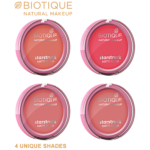 Biotique Natural Makeup Starstruck Matte Blush - Coral Cache, 6 g  