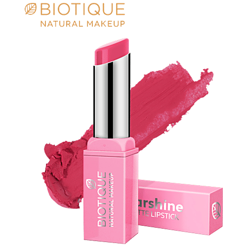 Biotique Natural Makeup Starshine Matte Lipstick - Miami Kiss, 3.5 g  