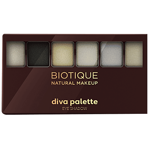 Biotique Natural Makeup Diva Palette Eye Shadow - Forest Shimmers, 12 g  