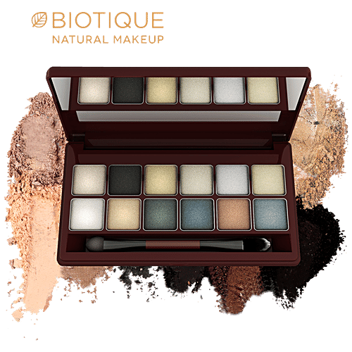 Biotique Natural Makeup Diva Palette Eye Shadow - Forest Shimmers, 12 g  