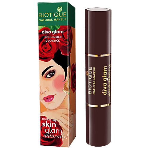 Biotique Natural Makeup Diva Glam Duo Stick - Shade-N-Sheen!, 4 g  