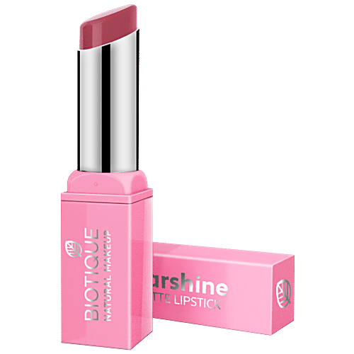 Biotique Natural Makeup Starshine Matte Lipstick - Fire-N-Berries, 3.5 g  