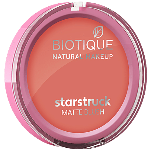 Biotique Natural Makeup Starstruck Matte Blush - Sun Kissed Tan, 6 g  
